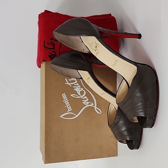 Shop christian louboutin peep toe platform Factory Sale Black Friday